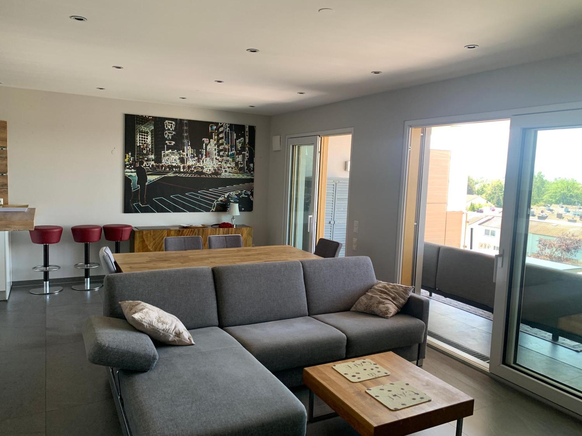 Penthouse Apartment Mit Alpenblick Friedrichshafen Eksteriør billede